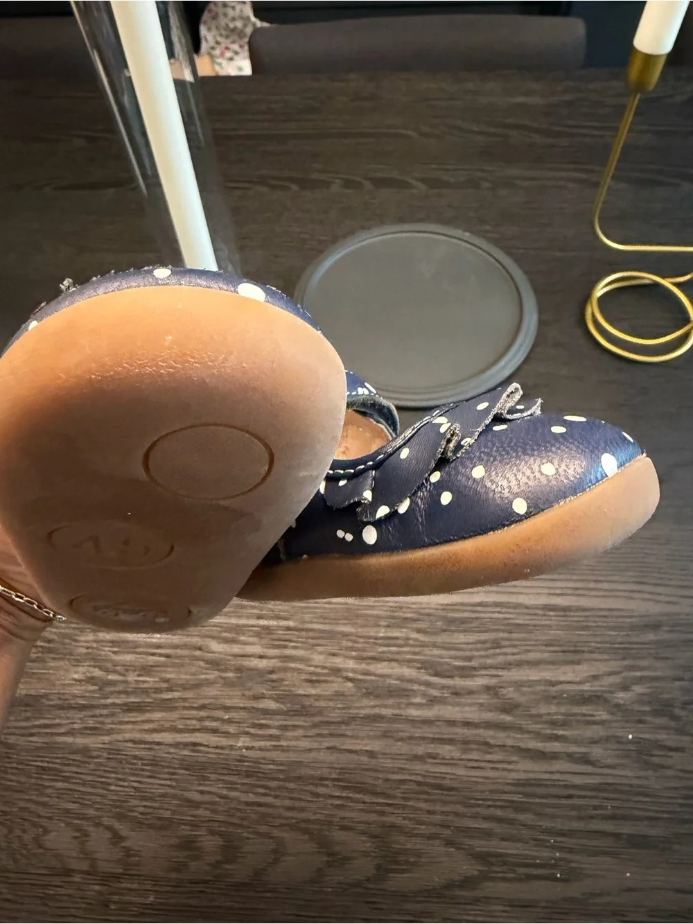 See Kai Run Navy Polka Dot Mary Janes